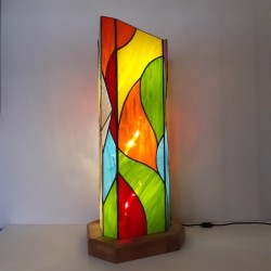 Sept'Aime: lampe en vitrail Tiffany