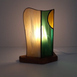Lampe en vitrail Tiffany: "CREPUSCULE"