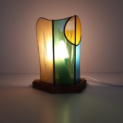 Lampe en vitrail Tiffany: "CREPUSCULE"