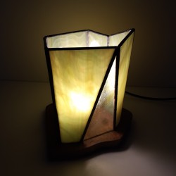 Lampe en vitrail Tiffany: "RAYON DE SOLEIL"