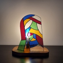 lampe en vitrail Tiffany: "IMPACT"