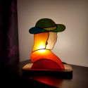 Lampe en vitrail Tiffany: "L'ELEGANTE"