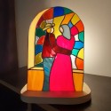 Une romance ? : lampe en vitrail Tiffany