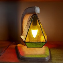 Lampe en vitrail Tiffany: "QUINTETTE"