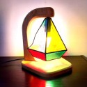 Lampe en vitrail Tiffany: "QUINTETTE"