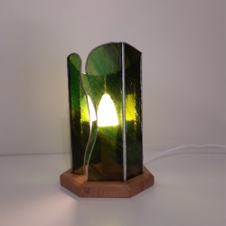 Lampe en vitrail Tiffany: "VERDOYANTE"