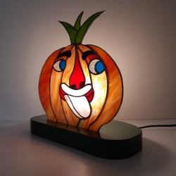 Halloween: lampe en vitrail Tiffany