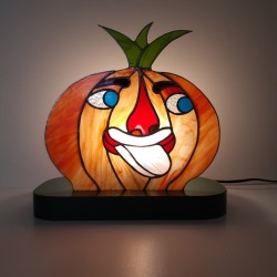 Halloween: lampe en vitrail Tiffany