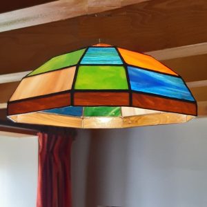 Chapeau de lampe vitrail Tiffany : 2X4
