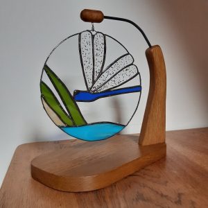 Décoration en vitrail : La libellule