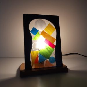 Lampe en vitrail à verres flottants : Géométrie