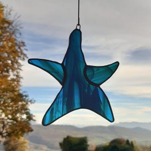 Mobile à suspendre : étoile bleue