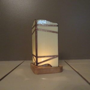 Photophore vitrail Tiffany : Pavois