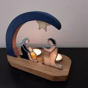 Photophore vitrail Tiffany: En toute simplicité