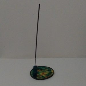 Support brule encens N°3, socle vitrail