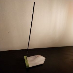 Support brule encens N°4, socle en vitrail