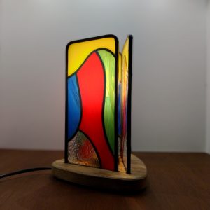 Lampe Super Mélodie en vitrail Tiffany