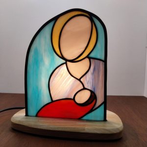 Lampe vitrail Tiffany Tendresse