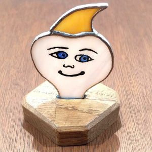 Figurine vitrail Tiffany: La houpette