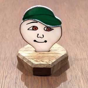 Figurine vitrail Tiffany: le golfeur